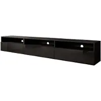 Meubella | TV-Meubel Zwart 270cm zwevend hangend