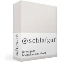 Schlafgut Pure Jersey Boxspring Hoeslaken XL - 180x200 - 200x220 744 Sand Light