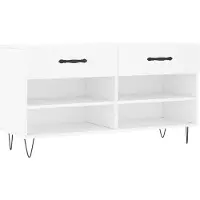 vidaXL Schoenenbank 102x35x55 cm bewerkt hout wit