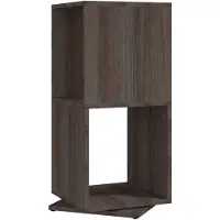 vidaXL Draaikast 34,5x34,5x75,5 cm spaanplaat grijs en sonoma eiken