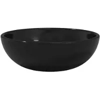 vidaXL Wasbak 35x12 cm gehard glas zwart