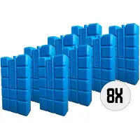 DULA Koelelementen - blauw - 8 stuks - 750 gram - 20x10,5x4cm