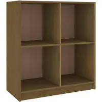 vidaXL Dressoir 70x33x76 cm massief grenenhout honingbruin