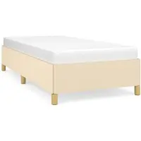 vidaXL Bedframe zonder matras, crème, 80x200 cm, stof