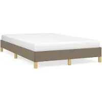 vidaXL Bedframe zonder matras, taupe, 120x200 cm, stof
