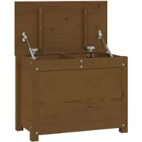 vidaXL Opbergbox honingbruin 60x32x45,5 cm massief grenenhout
