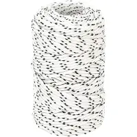 vidaXL Boottouw gevlochten 2 mmx100 m polyester wit