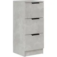 vidaXL Dressoir 30x30x70 cm bewerkt hout betongrijs