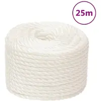 vidaXL Werktouw 12 mm 25 m polypropeen wit