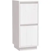 vidaXL Dressoir 31,5x34x75 cm massief grenenhout wit