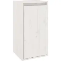 vidaXL Wandkast 30x30x60 cm massief grenenhout wit