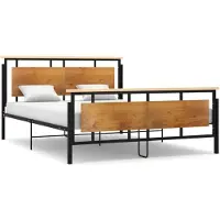 vidaXL Bedframe metaal 160x200 cm