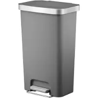 EKO - Hana pedaalemmer 45 liter - Plastic - grijs - Prullenbak