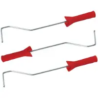 Merkloos Set van 3x stuks muur/lak verfroller lange beugels / verfbeugels voor 10 cm roller - Verfrollers
