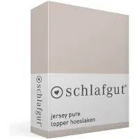Schlafgut Pure Jersey Topper Hoeslaken S - 90x190 - 100x220 496 Sand Mid