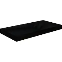 vidaXL Wandschap zwevend 50x23,5x3,8 cm MDF hoogglans zwart