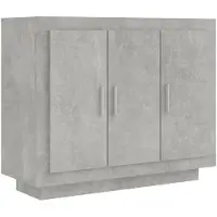 vidaXL Dressoir 92x35x75 cm bewerkt hout betongrijs