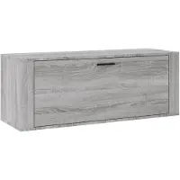 vidaXL Wandschoenenkast 100x35x38 cm bewerkt hout grijs sonoma