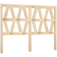 vidaXL Hoofdbord 146x4x100 cm massief grenenhout