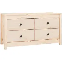 vidaXL Dressoir 100x40x54 cm massief grenenhout