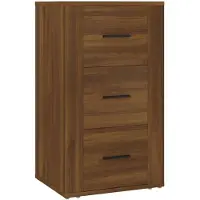 vidaXL Dressoir 40x33x70 cm bewerkt hout bruin eikenkleur