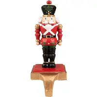 Clayre & Eef Haak Kerstsok Notenkraker 24 cm Rood Zwart Kunststof