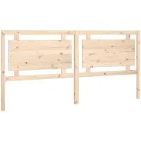 vidaXL Hoofdbord 205,5x4x100 cm massief grenenhout