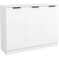 vidaXL Dressoir 90,5x30x70 cm bewerkt hout wit