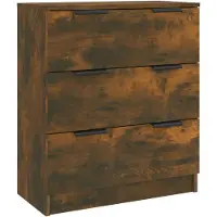 vidaXL Dressoir 60x30x70 cm bewerkt hout gerookt eikenkleurig