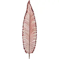 Décoris Decoratieve tak | | 79 x 12 x 0.5 cm (Varenblad, Rood)