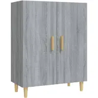 vidaXL Dressoir 70x34x90 cm bewerkt hout grijs sonoma eikenkleurig