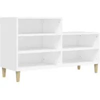 vidaXL Schoenenkast 102x36x60 cm bewerkt hout wit