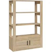 vidaXL Dressoir 80x30x119,5 cm bewerkt hout sonoma eikenkleurig