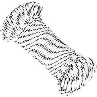 vidaXL Boottouw gevlochten 5 mmx50 m polyester wit