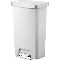 EKO - Hana pedaalemmer 45 liter - Plastic - wit