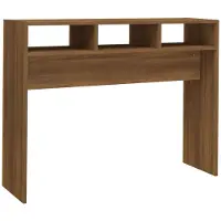 vidaXL Wandtafel 105x30x80 cm bewerkt hout bruin eikenkleur