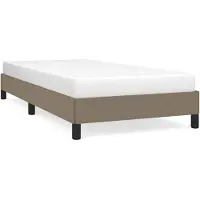 vidaXL Bedframe zonder matras 80x200 cm stof taupe