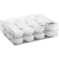 Trend Candles 24x Drijvende kaarsen wit 4,5 cm 4 branduren - Drijfkaarsen
