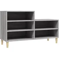vidaXL Schoenenkast 102x36x60 cm bewerkt hout sonoma grijs