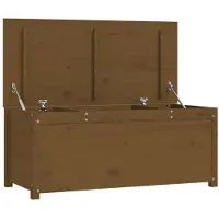 vidaXL Opbergbox honingbruin 110x50x45,5 cm massief grenenhout