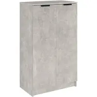 vidaXL Schoenenkast 59x35x100,5 cm bewerkt hout betongrijs