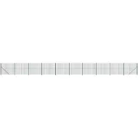 vidaXL Draadgaashek met flens 2,2x25 m groen