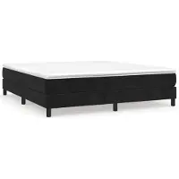 vidaXL Boxspring bed 160x200 cm fluweel zwart