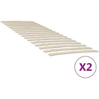 vidaXL Bedlattenvervanging met 34 latten 2 stuks 80x200 cm
