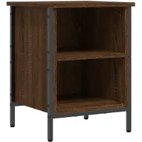 vidaXL Schoenenkast 38x35x50 cm bewerkt hout bruin eikenkleur