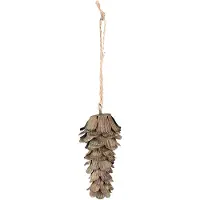 Clayre & Eef Hanger Dennenappel 12 cm Groen Ijzer Woondecoratie Groen Woondecoratie