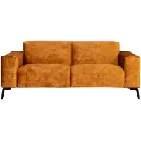 Livin24 2,5-zits bank Vegas okergeel stof chenille