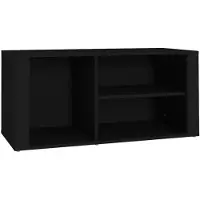 vidaXL Schoenenkast 100x35x45 cm bewerkt hout zwart
