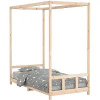 vidaXL Kinderbedframe 90x190 cm massief grenenhout