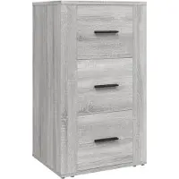 vidaXL Dressoir 40x33x70 cm bewerkt hout grijs sonoma eikenkleurig